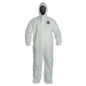 DuPont™ ProShield NexGen Coveralls with Attached Hood, White, Large, NG127S-NP-L