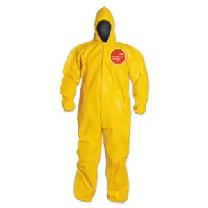 DuPont™ Tychem® 2000 Coveralls with Attached Hood, Bound Seams, Yellow, 3X-Large, QC127B-3X