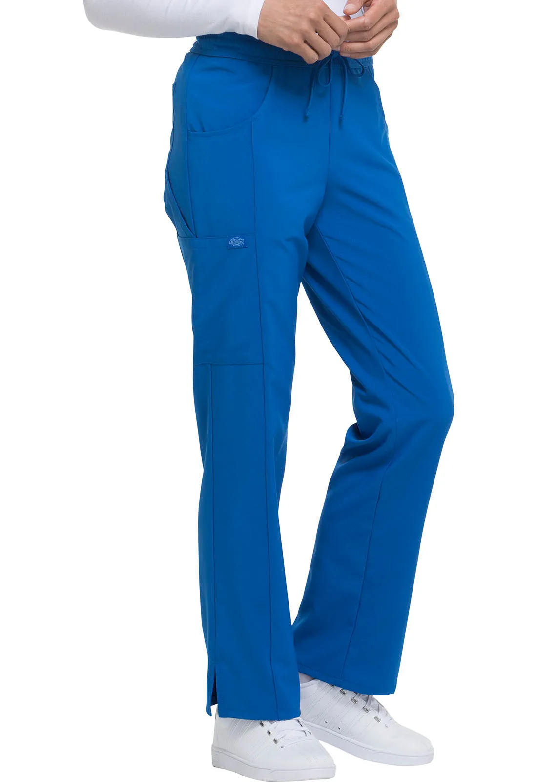 EDS Essentials DK010 Mid Rise Straight Leg Drawstring Pants Royal