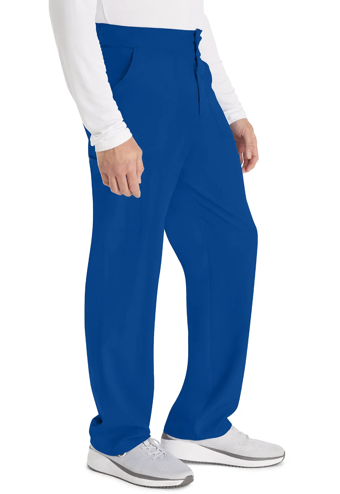 EDS NXT DK216 Men's Mid Rise Zip Fly Straight Leg Pants Galaxy Blue