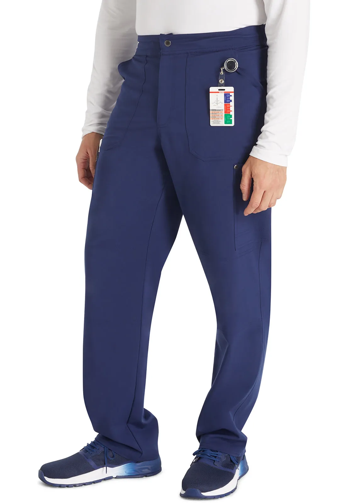 EDS NXT DK216 Men's Mid Rise Zip Fly Straight Leg Pants Navy