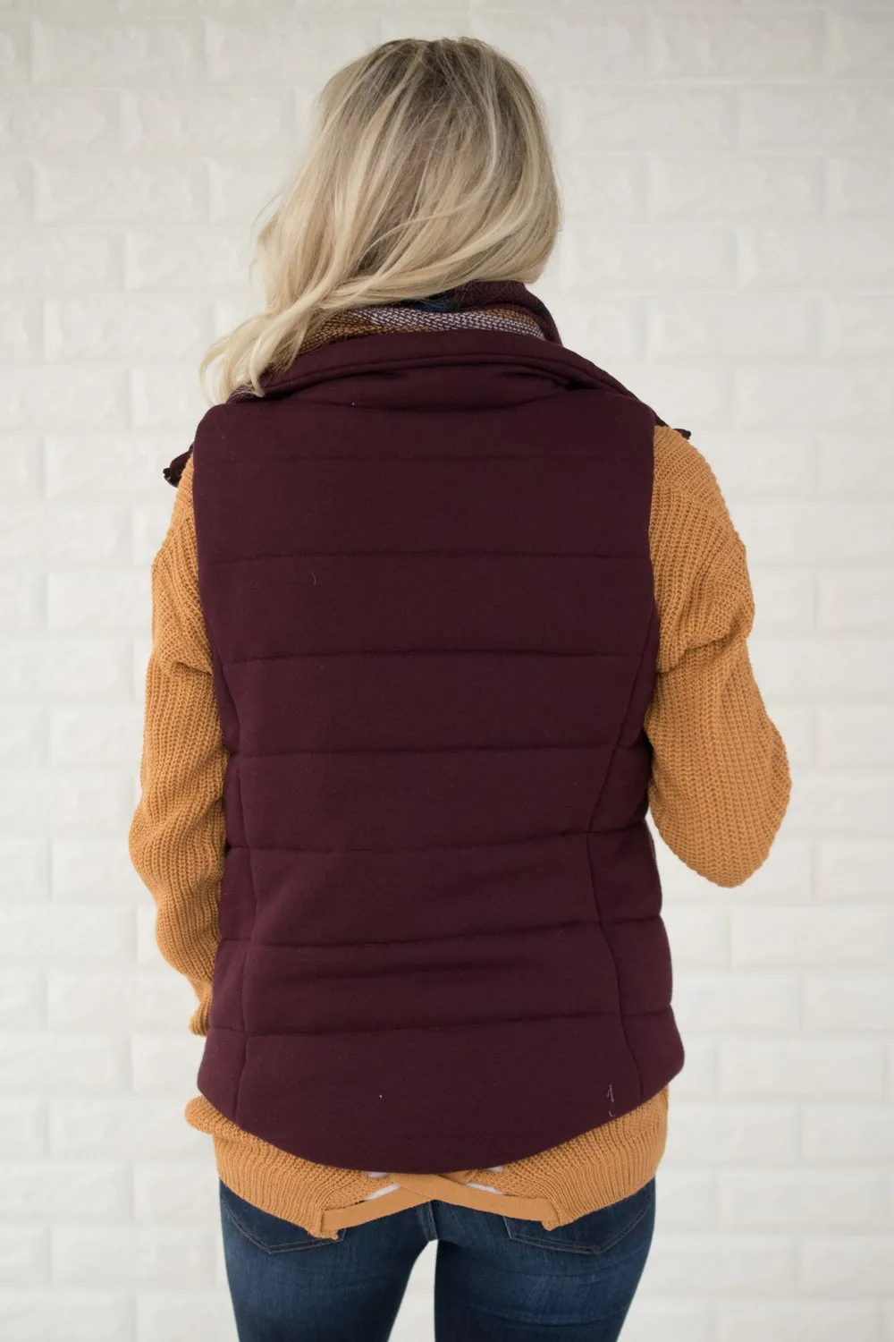 Eggplant Puffer Vest