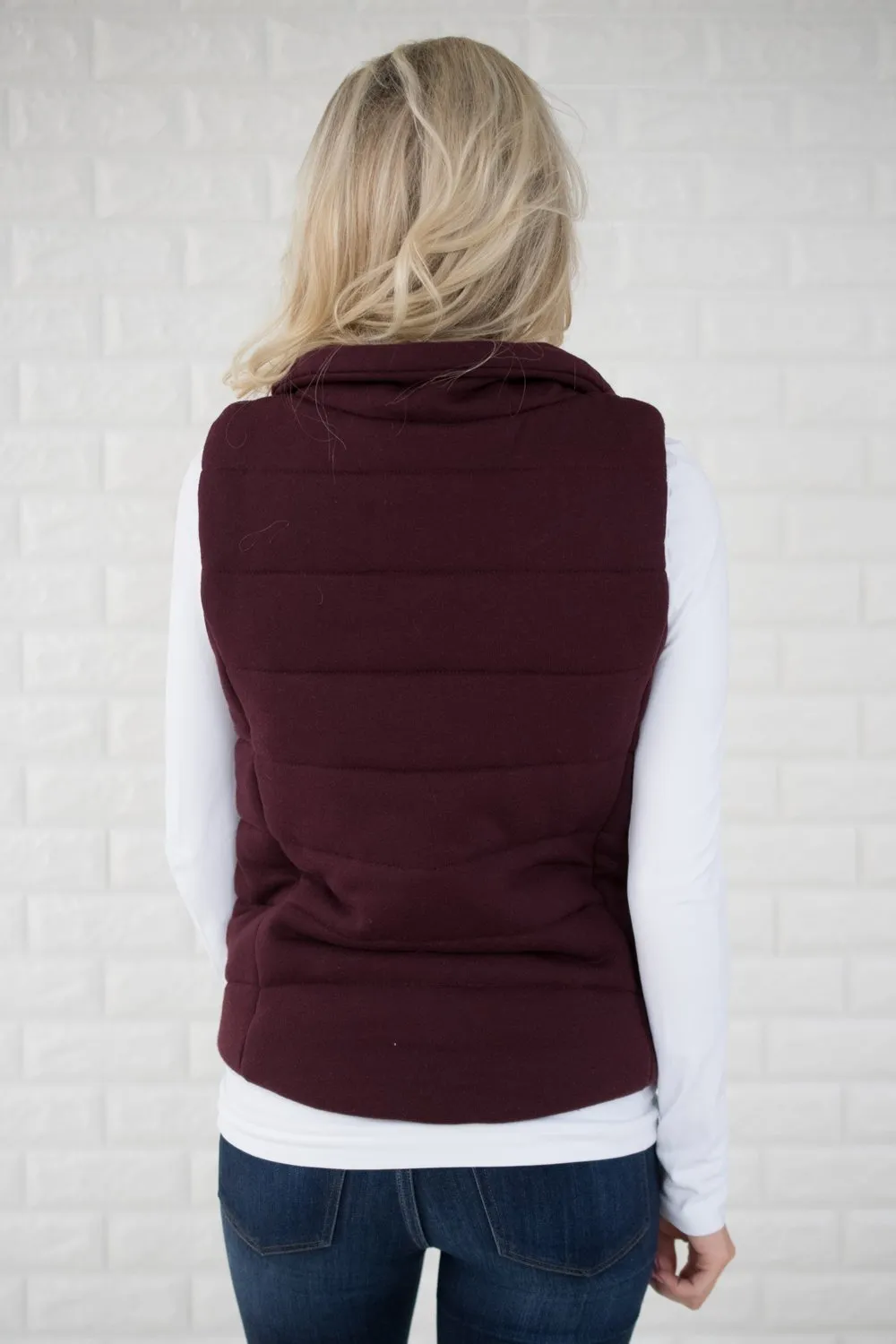 Eggplant Puffer Vest