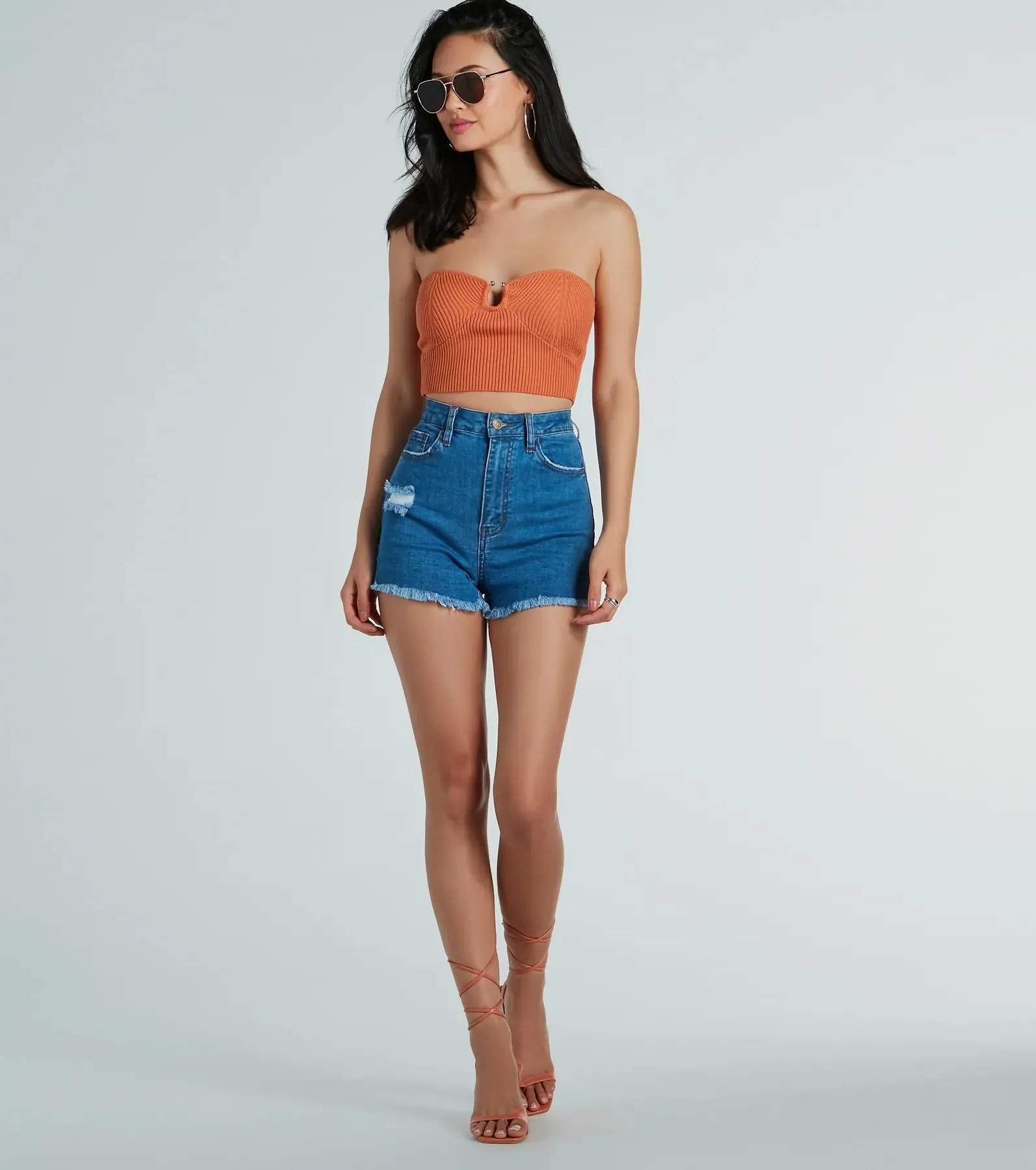 Elevated Trend Ribbed Knit Tube Crop Top