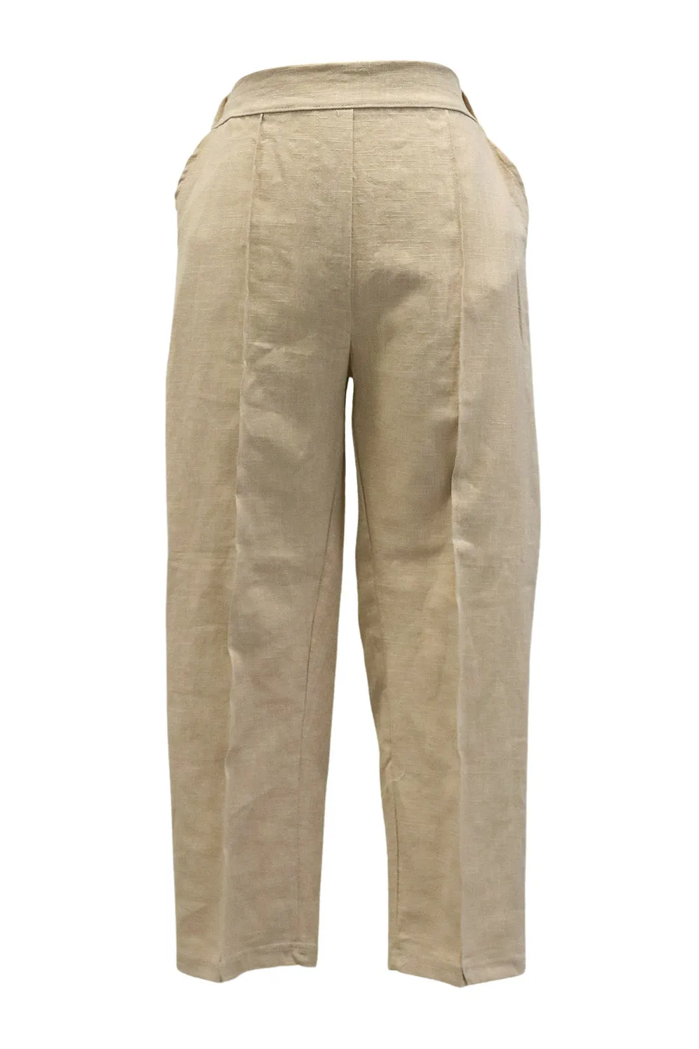Elinor Linen Straight-Leg Pants