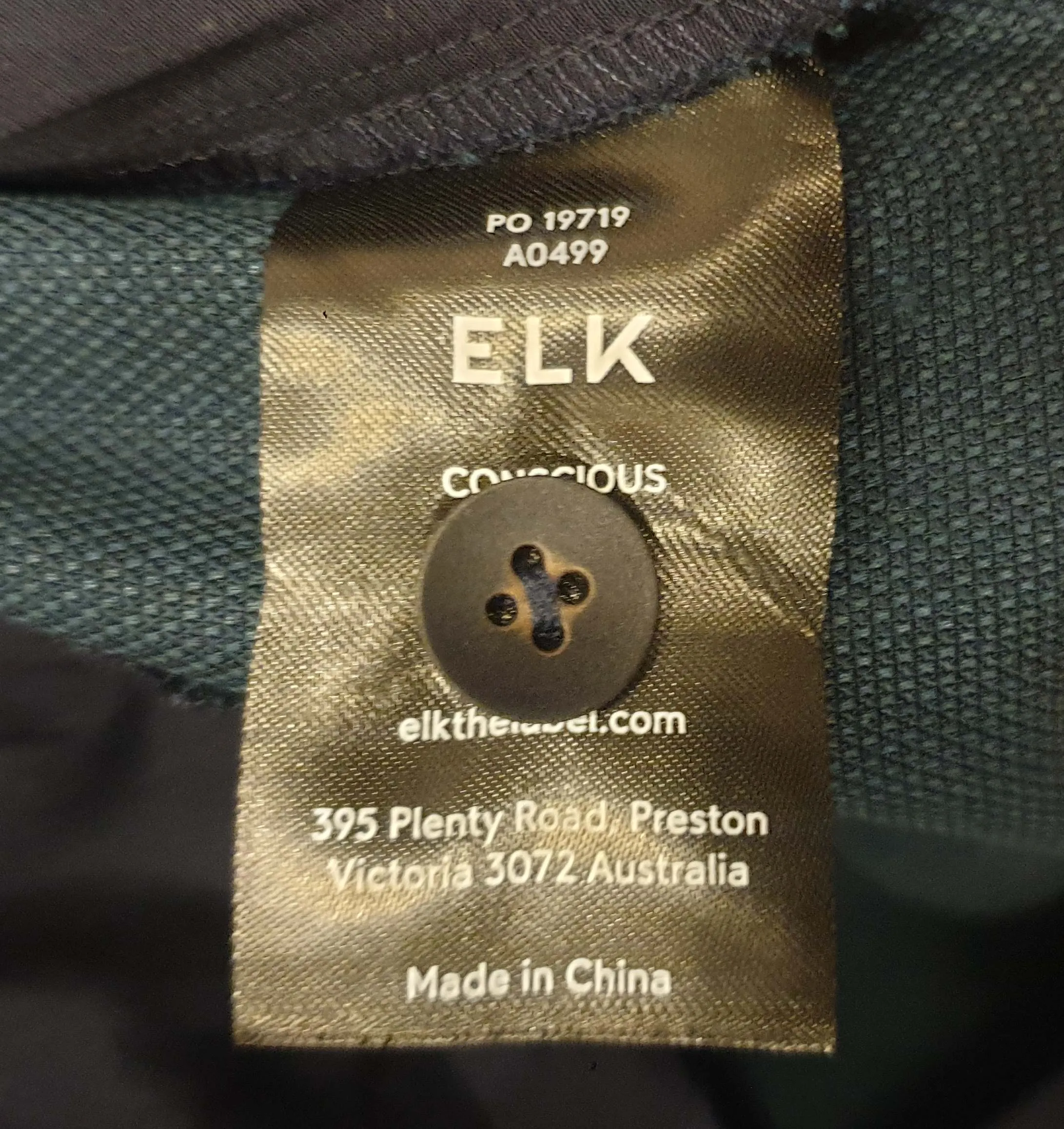 Elk navy and green check straight leg pants size 6, fits 6-8
