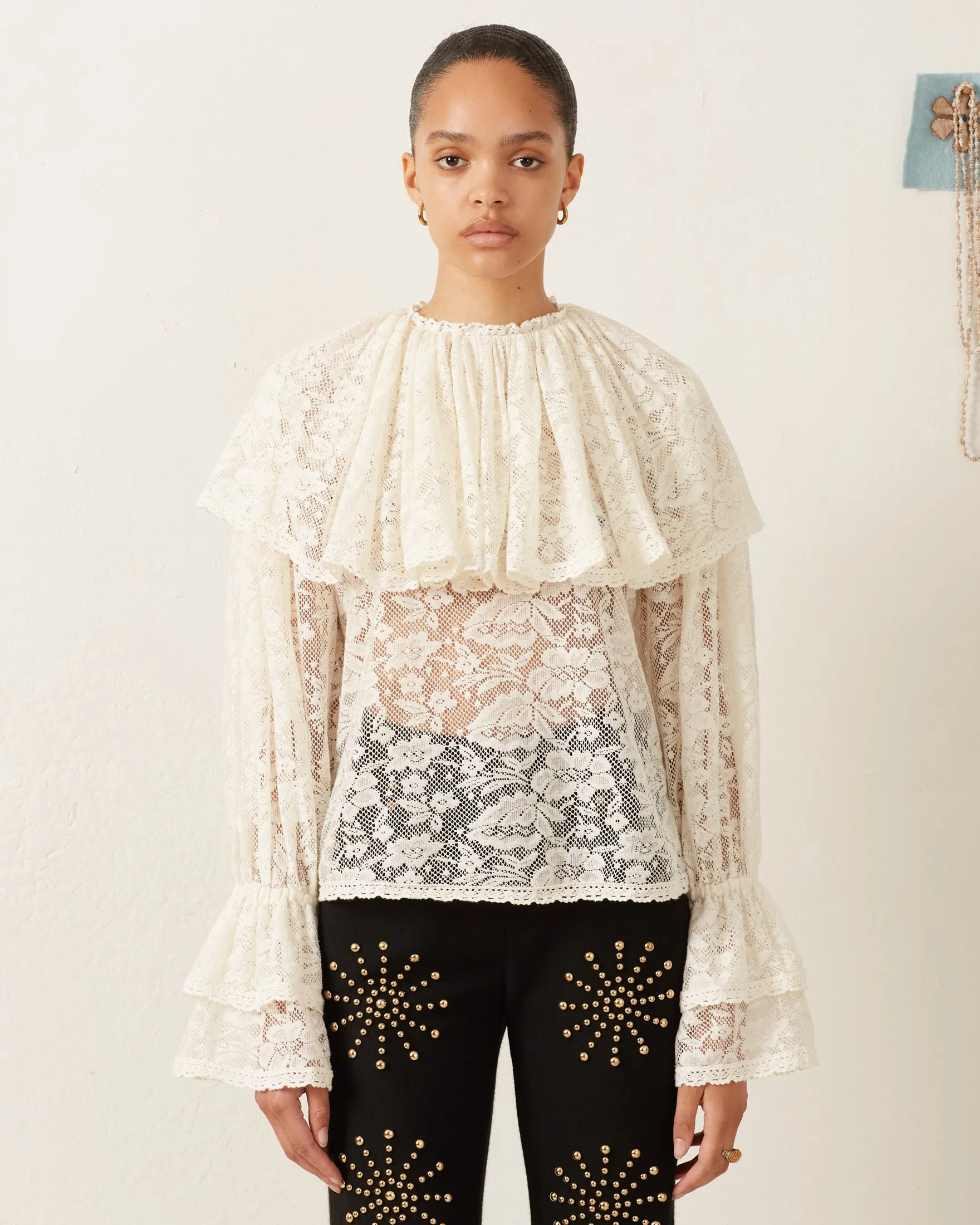 Eloise Magnolia Lace Top