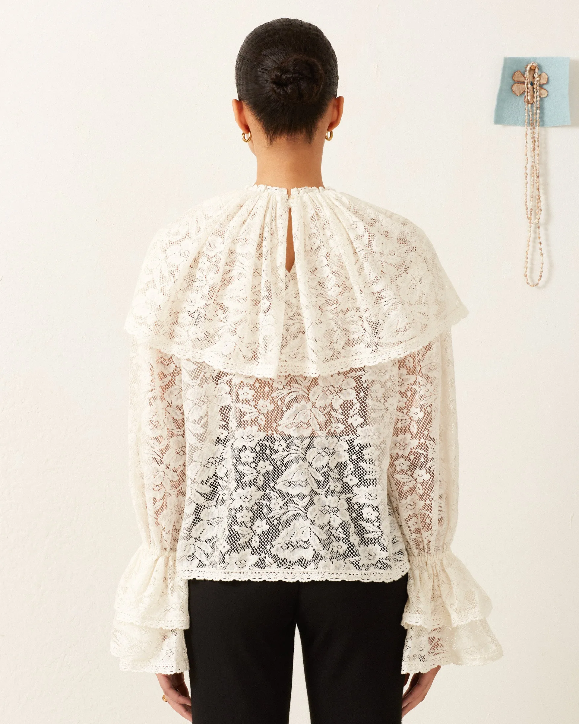 Eloise Magnolia Lace Top