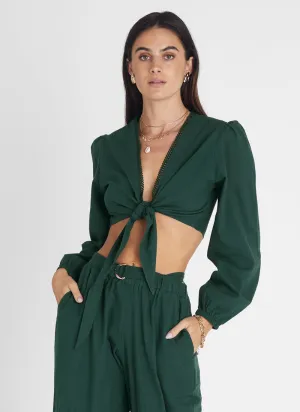 Emerald Long Sleeve Crop