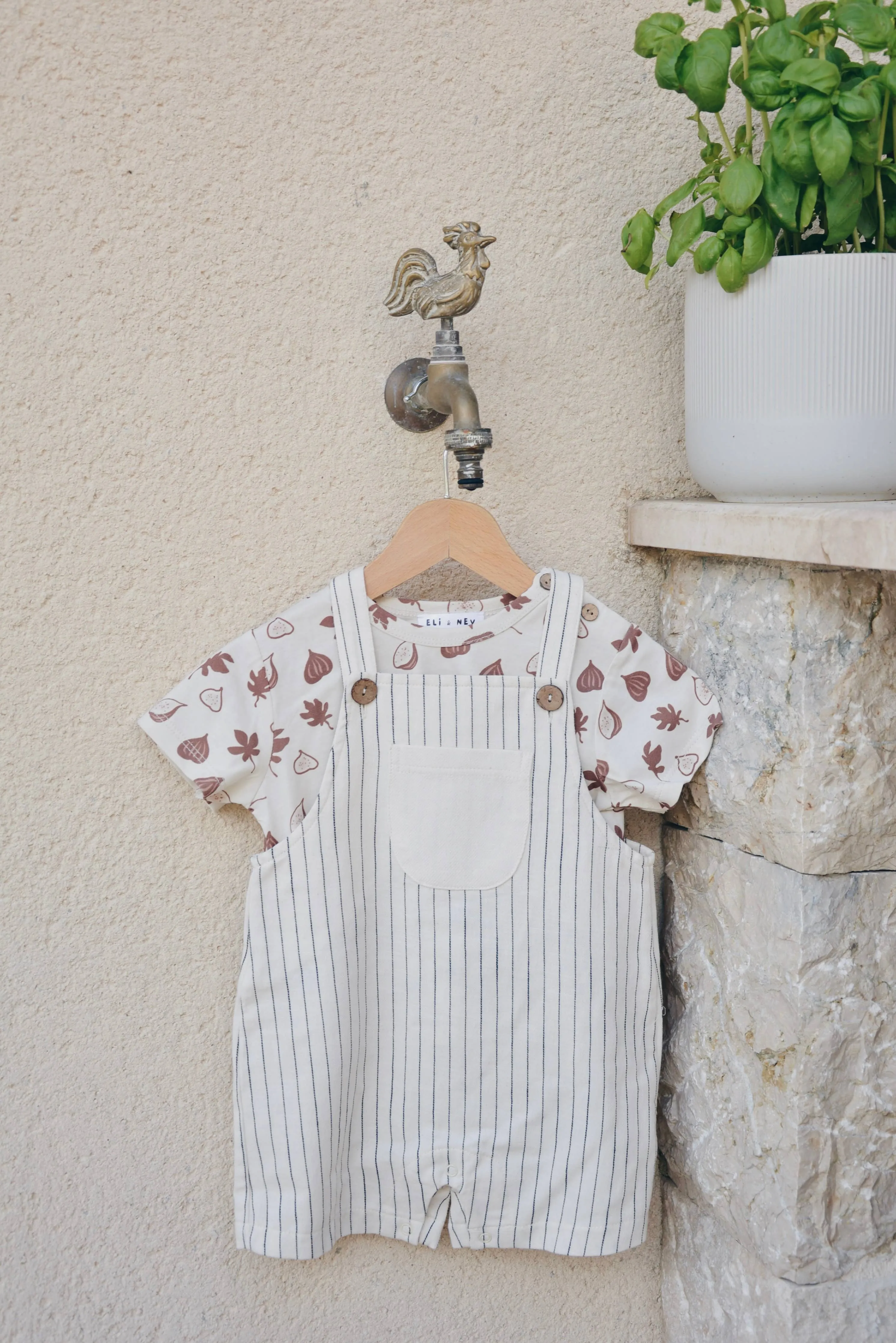 Emilien Striped Summer Overalls