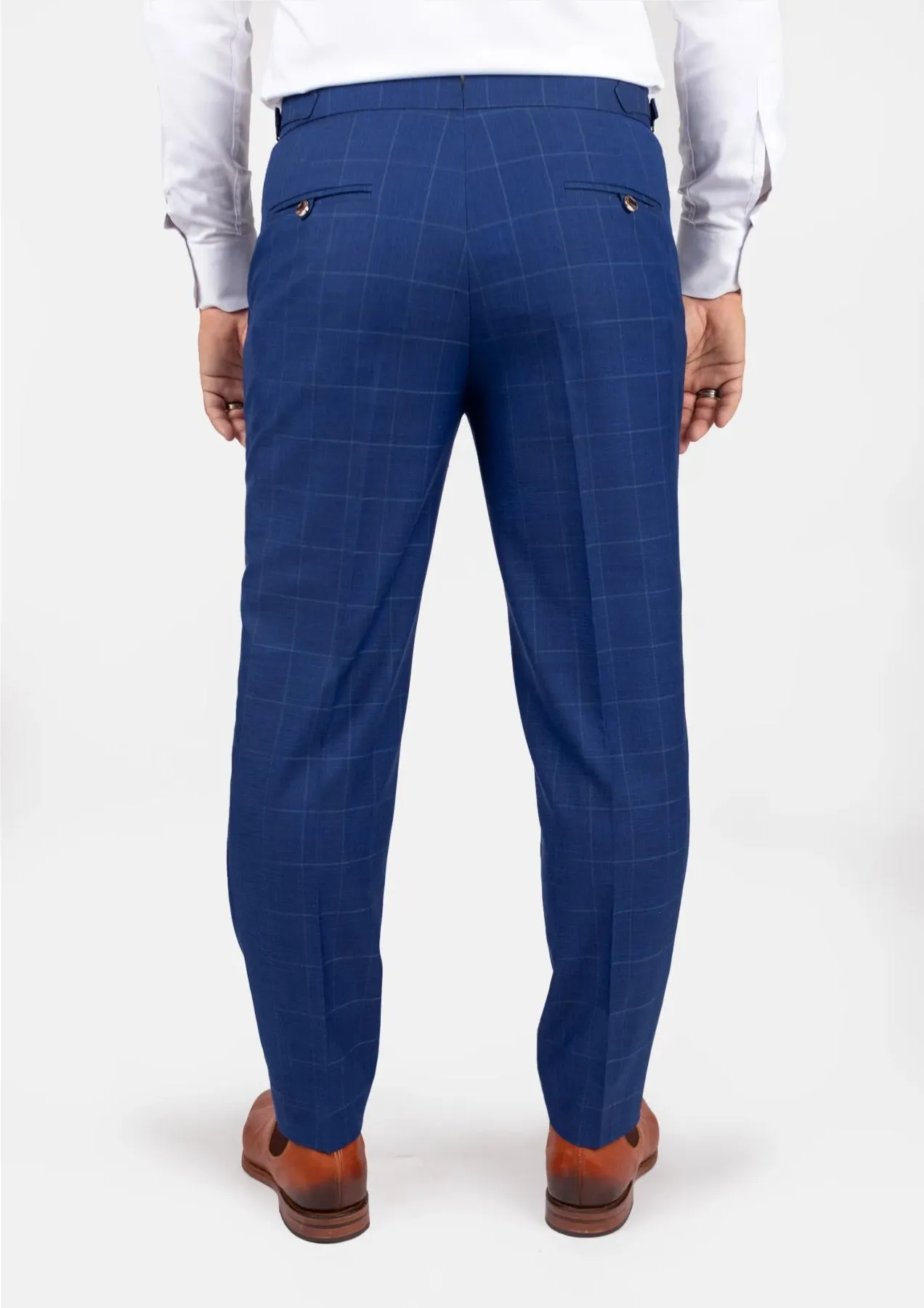 Empire Blue Windowpane Pants