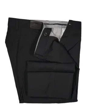 ERMENEGILDO ZEGNA - Black 5-Pocket Twill Weave Pants - 40W