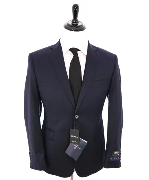 ERMENEGILDO ZEGNA - By SAKS FIFTH AVENUE "Classic" SILK BLEND Navy Suit - 44S