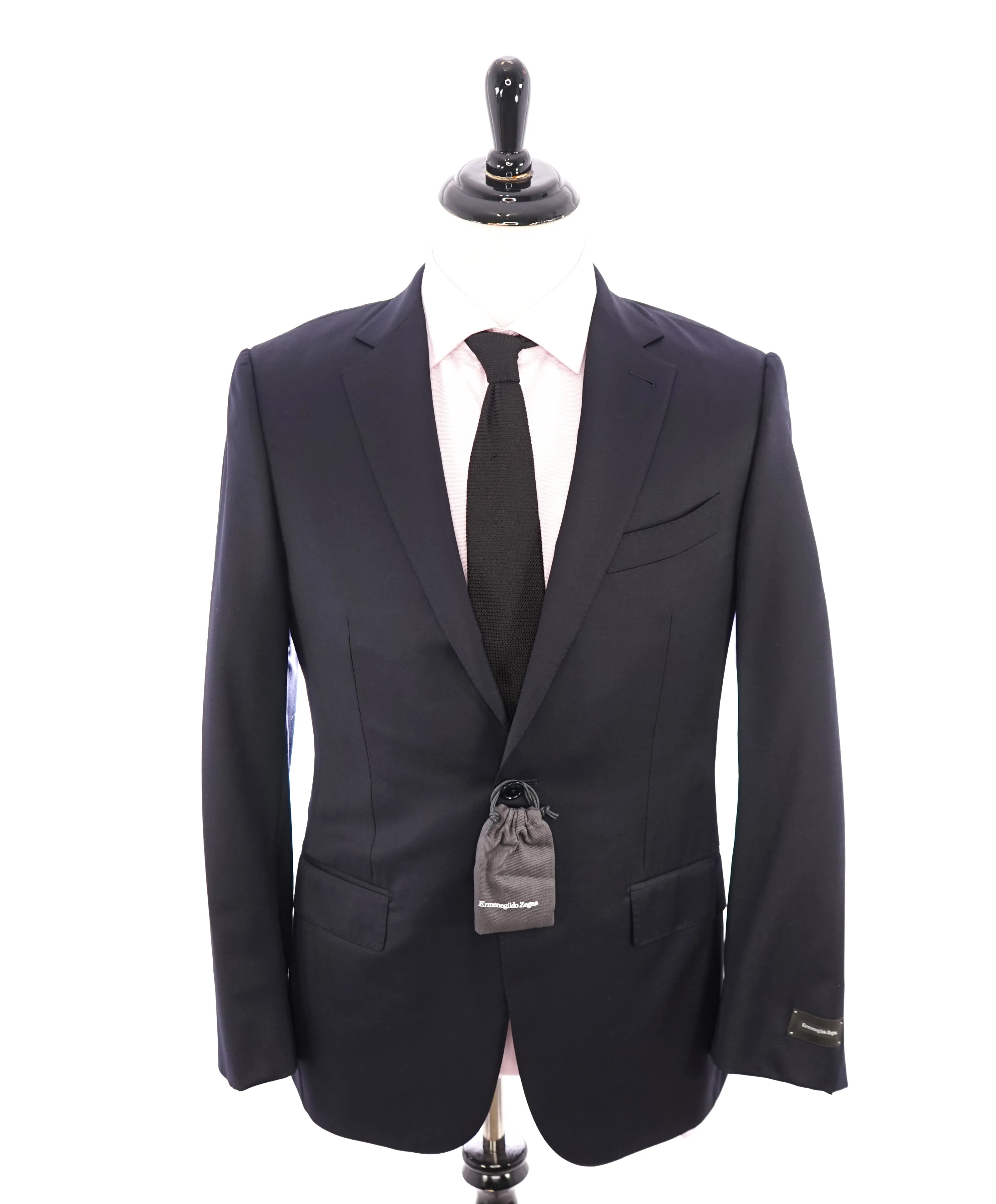ERMENEGILDO ZEGNA - "MICRONSPHERE" Closet Staple Navy Blue Suit - 40R