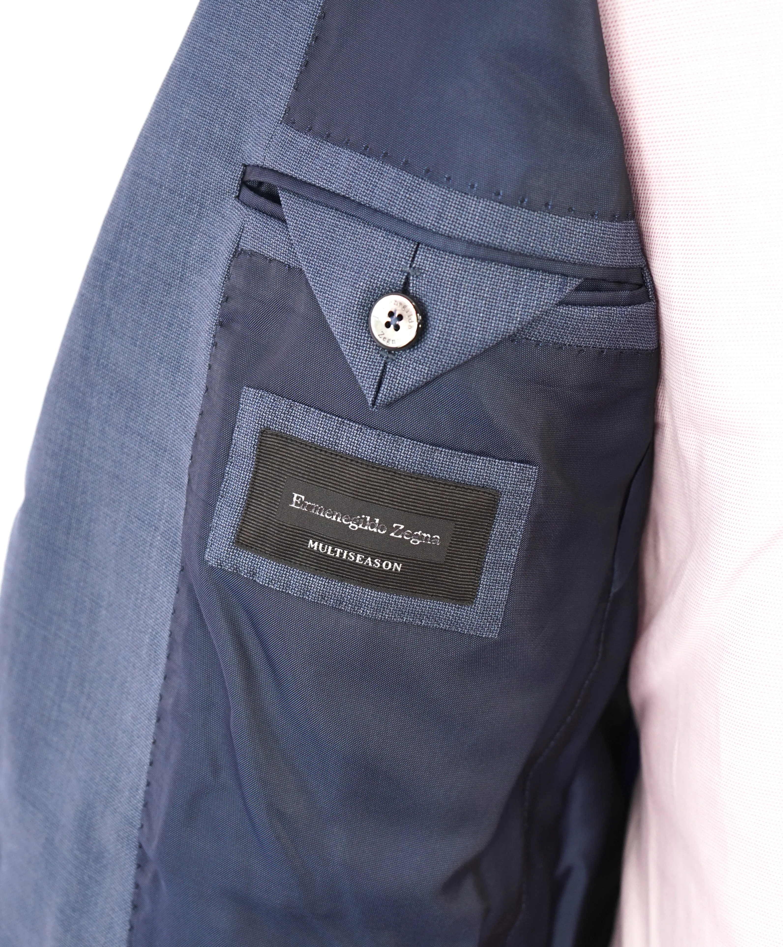 ERMENEGILDO ZEGNA - "MULTI-SEASON" Pastel Baby Blue Suit - 40R