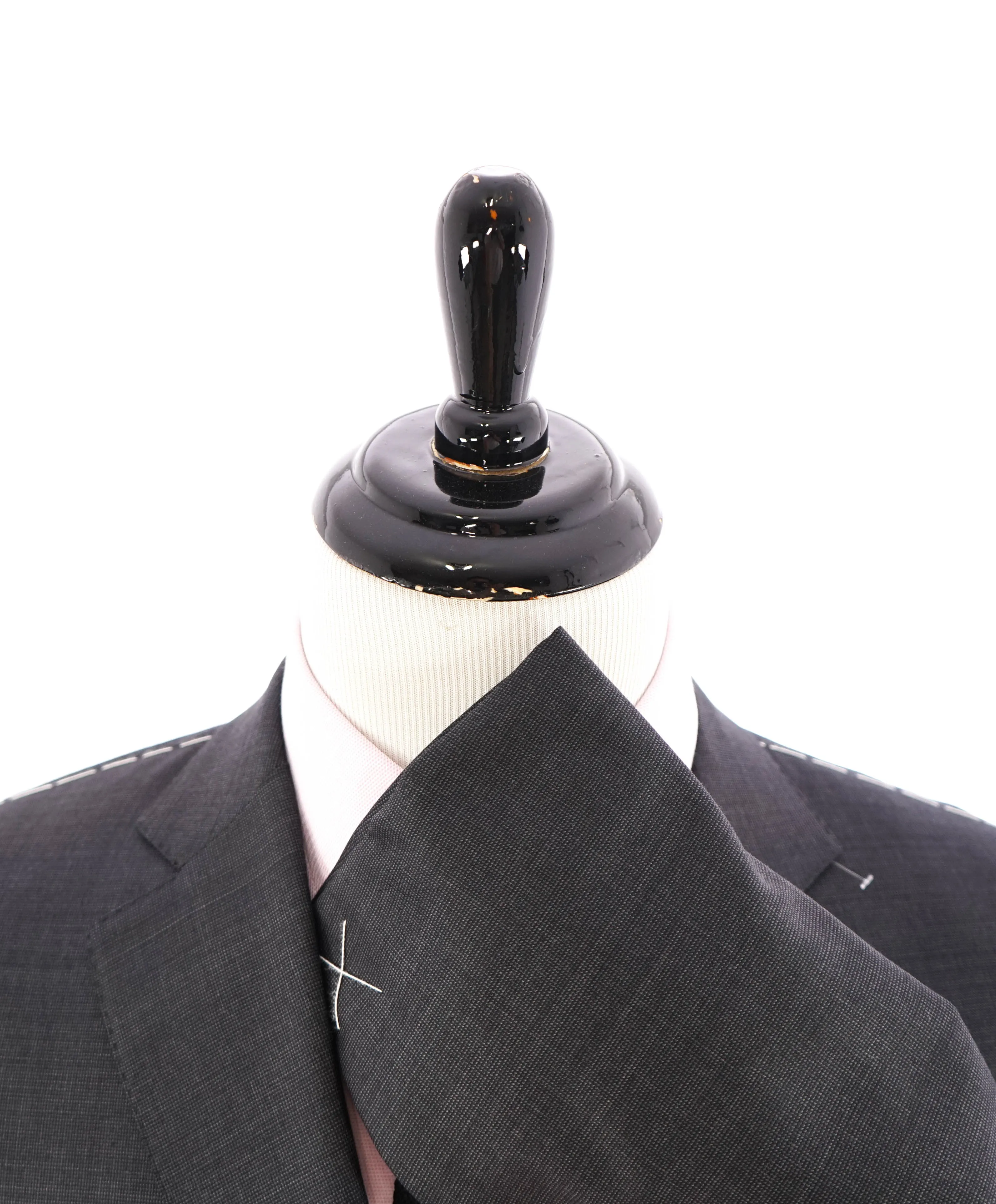 ERMENEGILDO ZEGNA -"TROFEO" Gray Birdseye *MILANO* Premium Suit - 44R