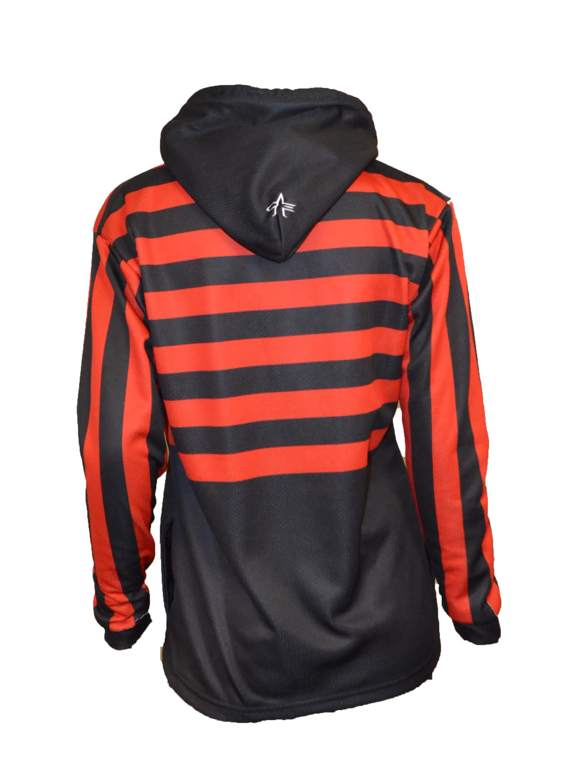 Evo9x FLAG Full Dye Sublimated Drawstring Pullover Hoodie Black