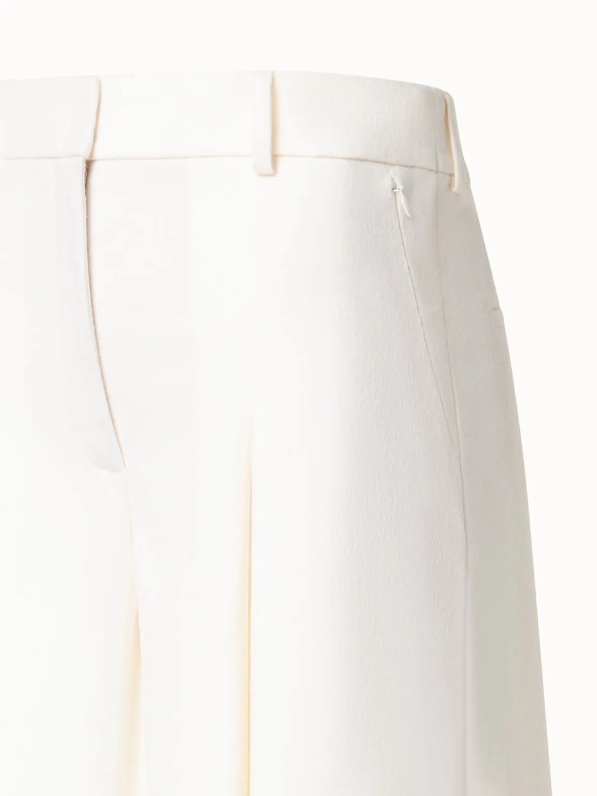 Extra Wide Palazzo Wool Stretch Flannel Pants