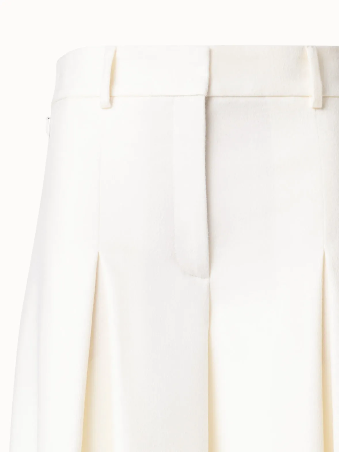 Extra Wide Palazzo Wool Stretch Flannel Pants