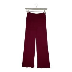 Falla kelo fine rib knit pants, burgundy | woman S