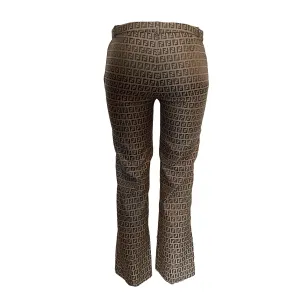 Fendi Logo Straight Leg Pants