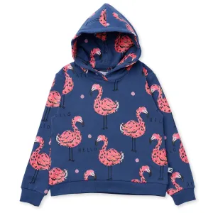 Flamingo Party Furry Hood