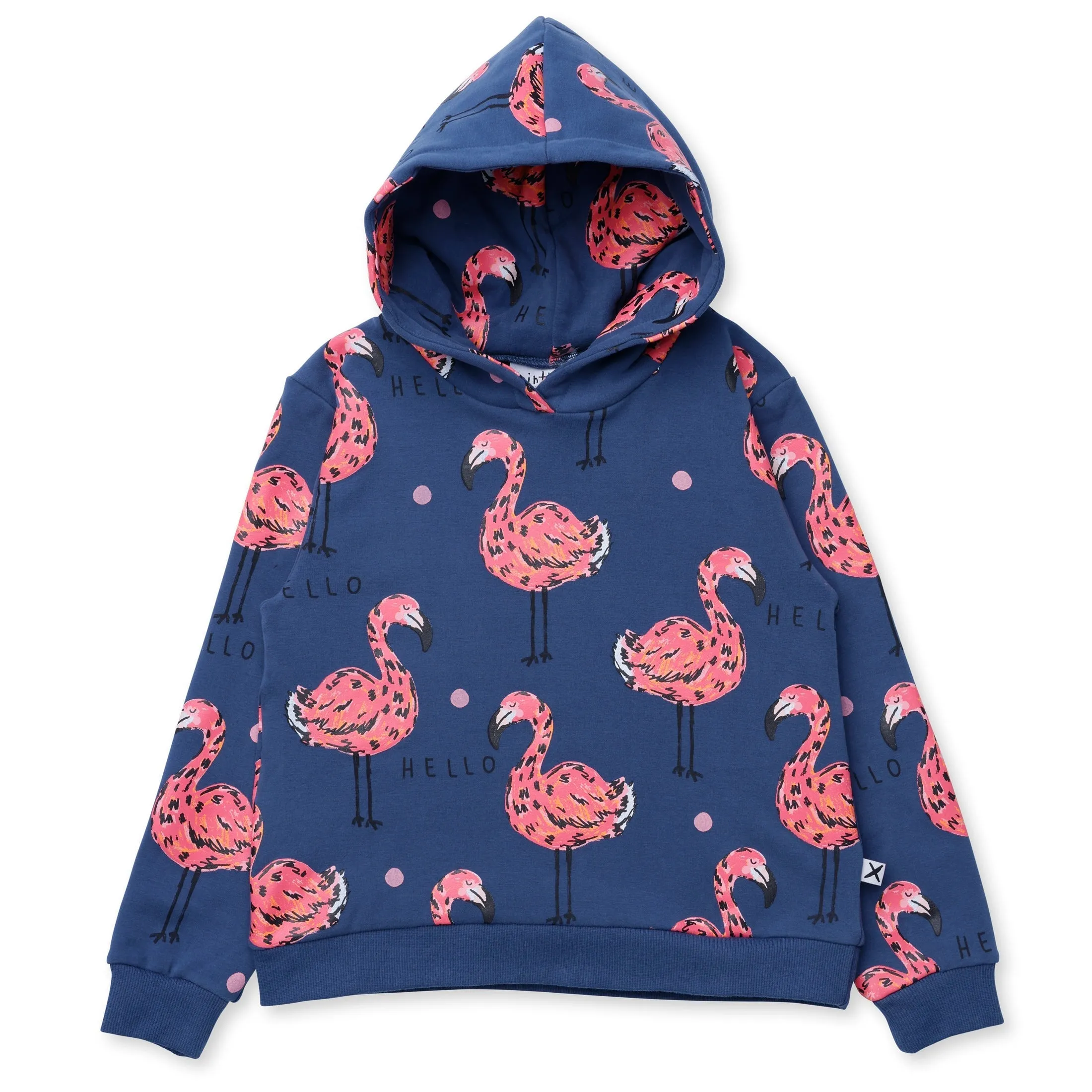 Flamingo Party Furry Hood