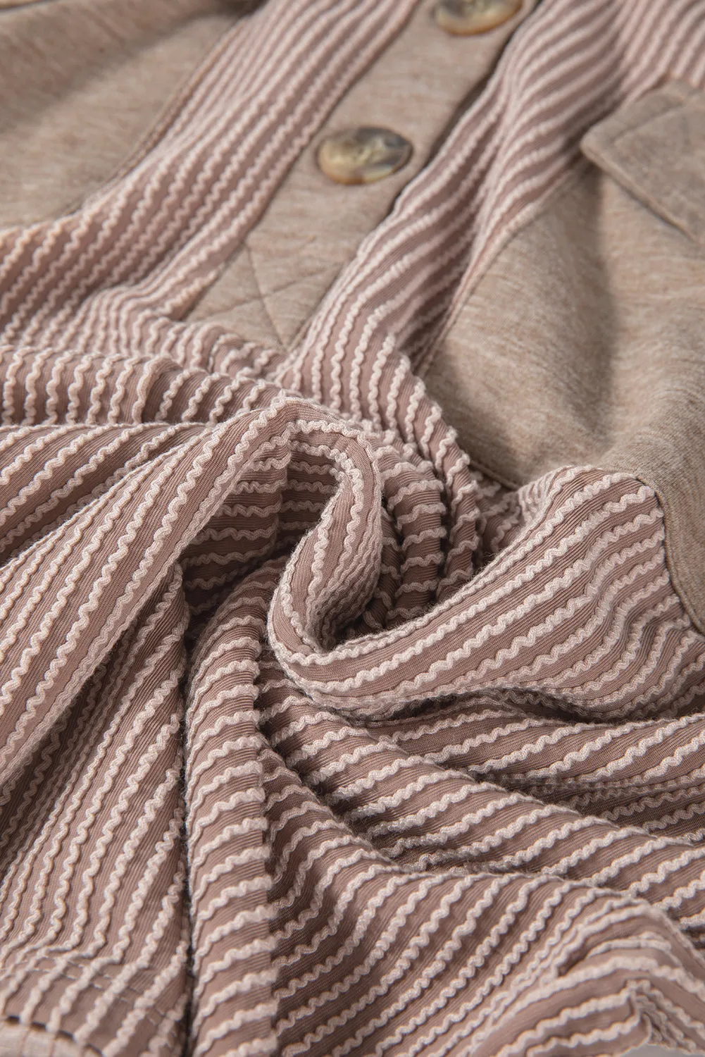Flap Corded Drawstring Hoodie