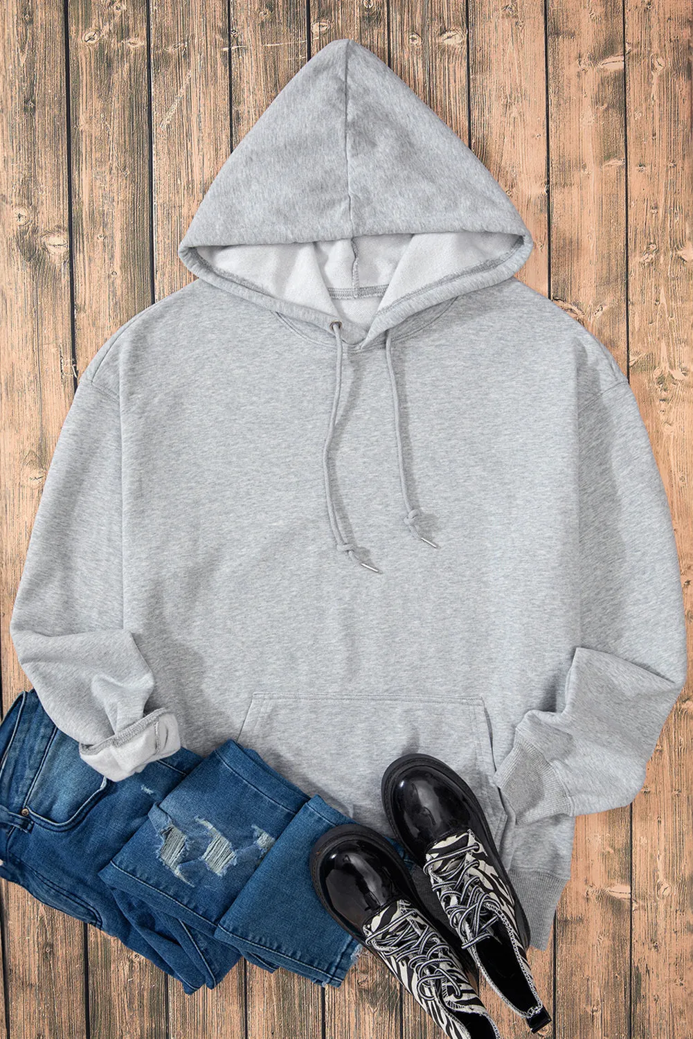 Fleece Lined Kangaroo Chunky Hoodie