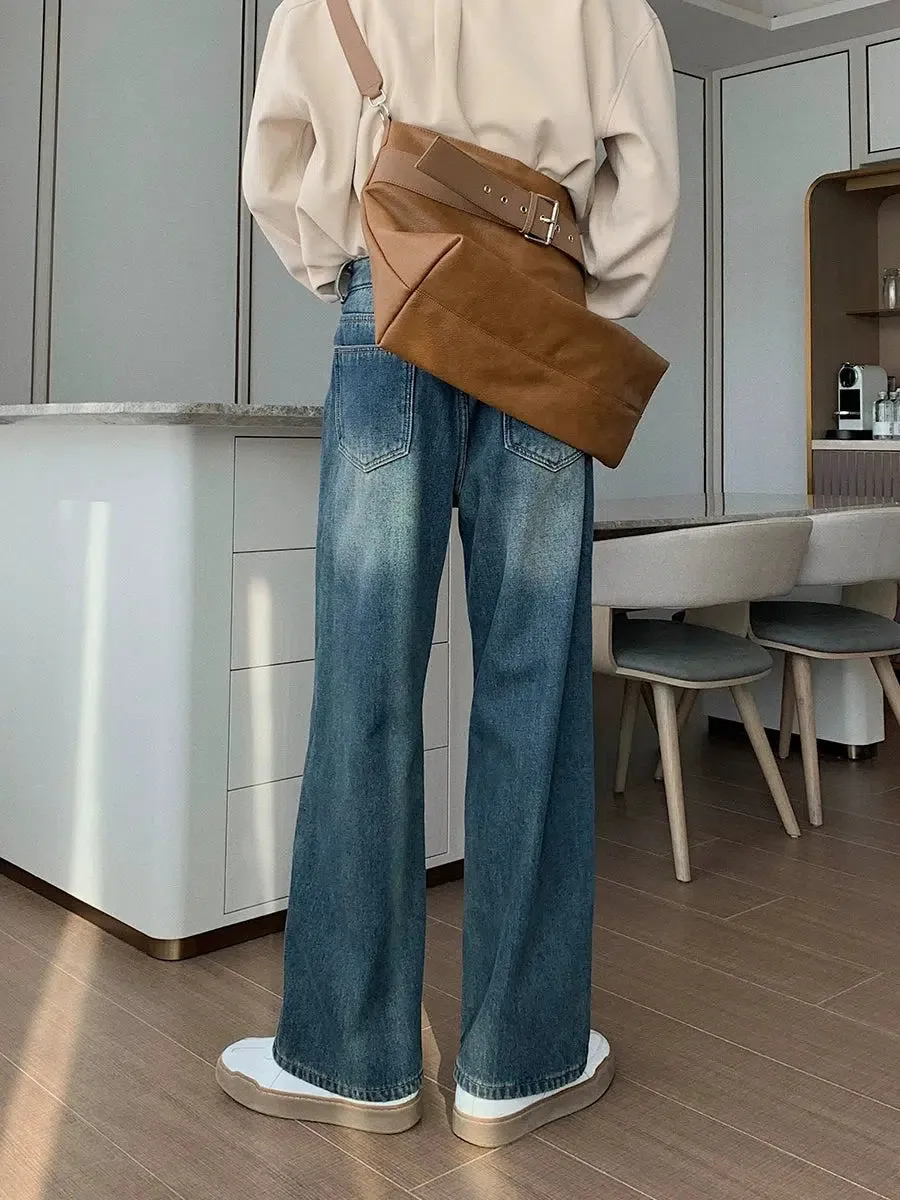 Fleece Straight-leg Jeans