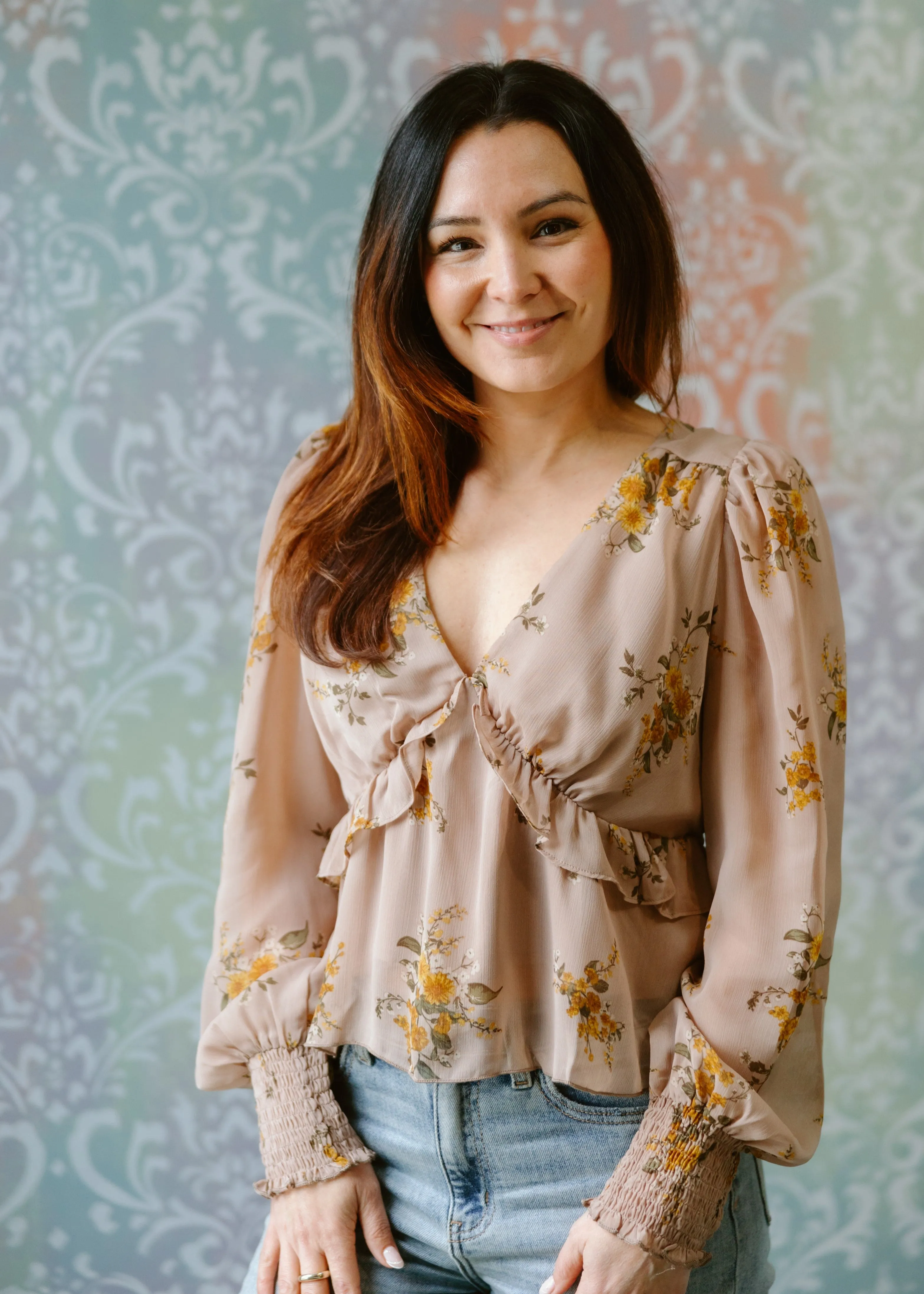 Floral Chiffon Top