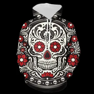 Flower Sugar Skull Hoodie