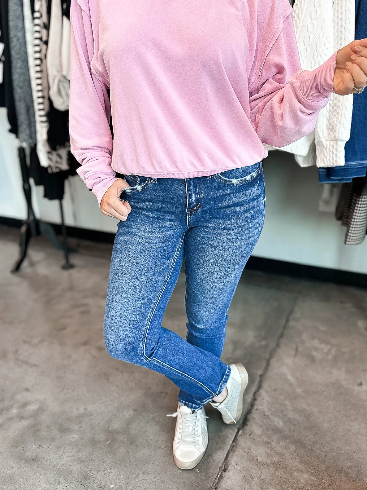 Flying Monkey Mid Rise Ankle Slim Straight