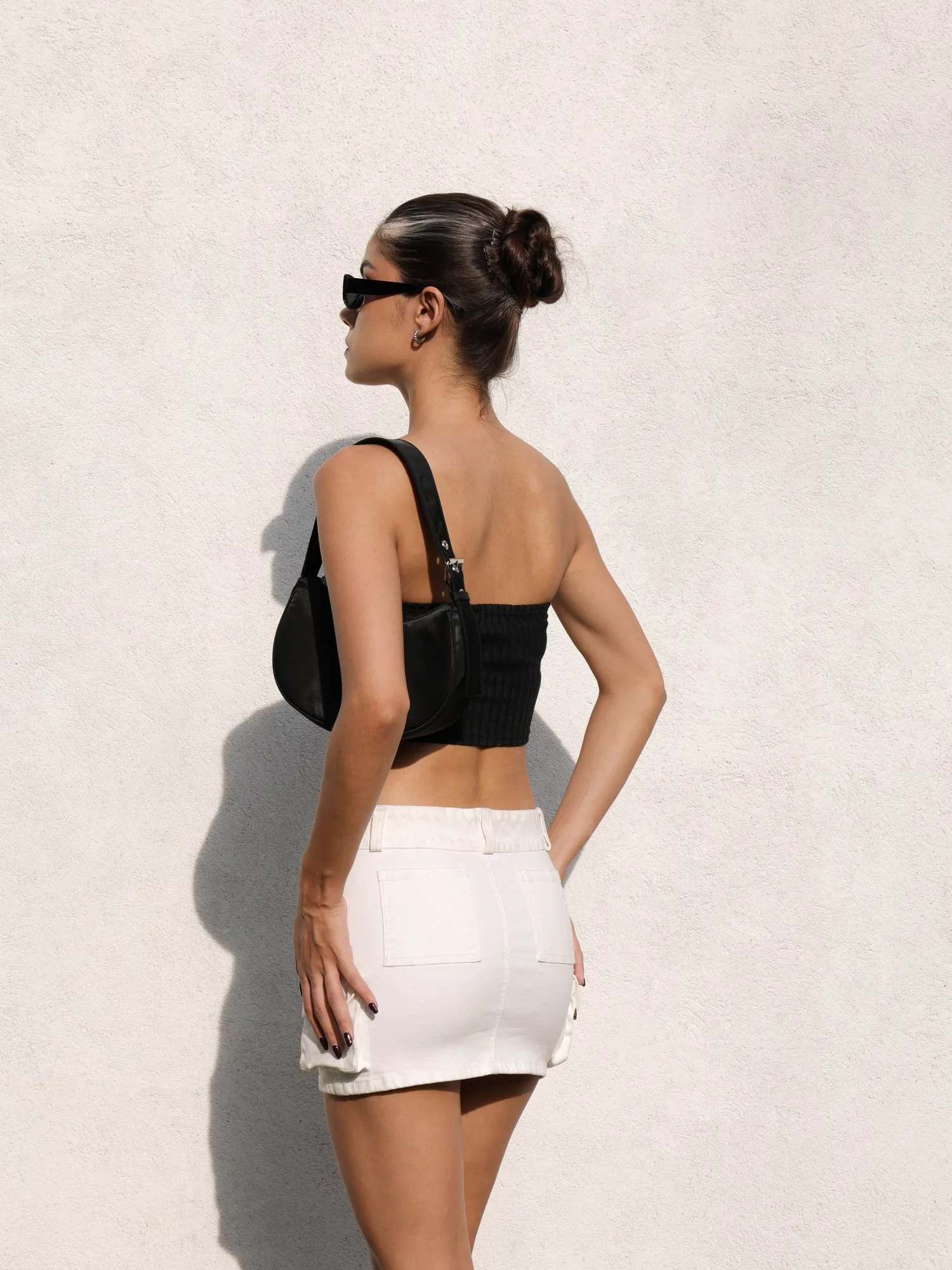 Folded Band Detail Tube Top