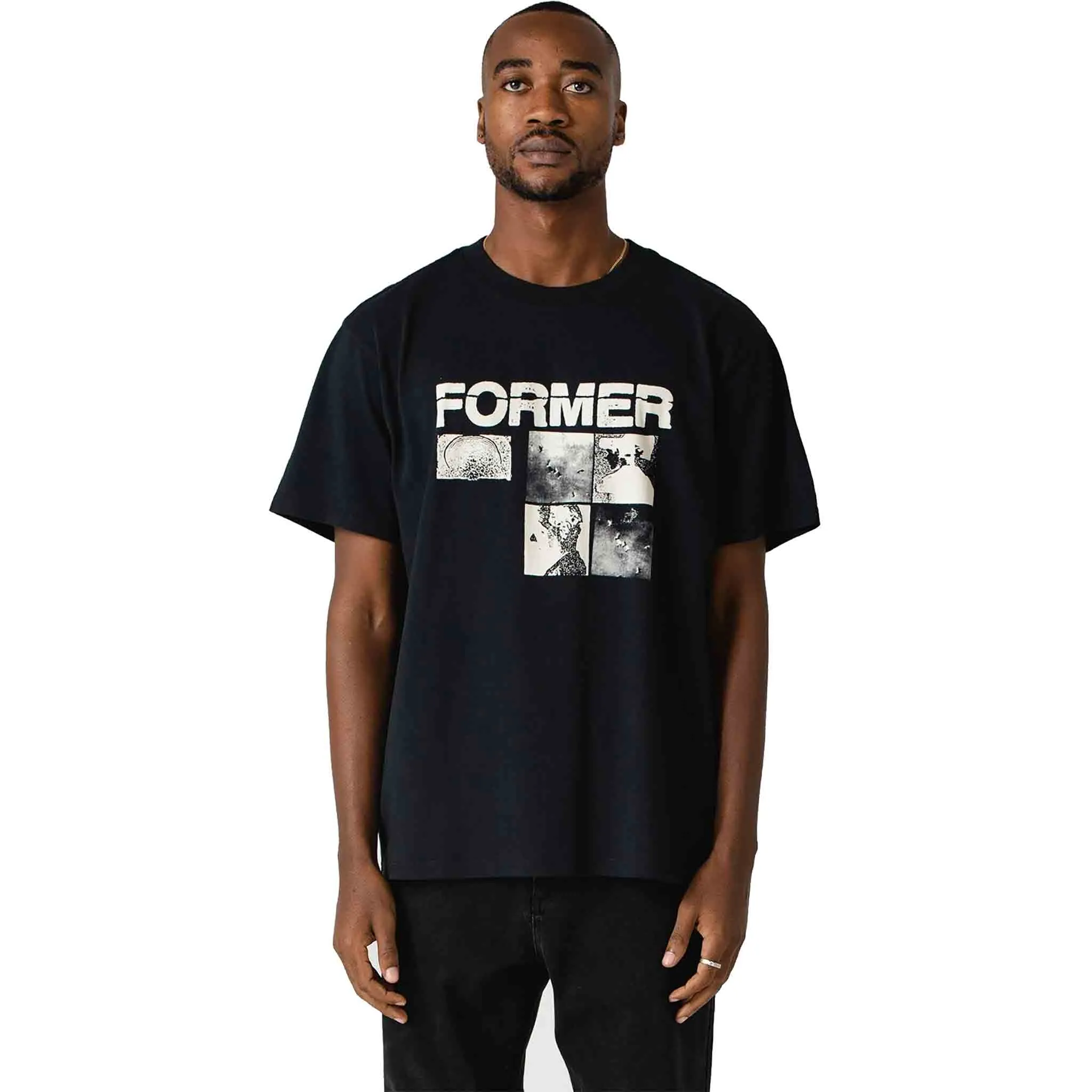 Former Unfolding Tee Black