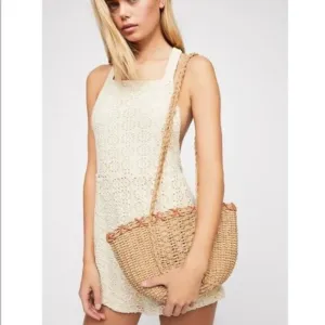 Free People Beach Island Short Overalls S NWT