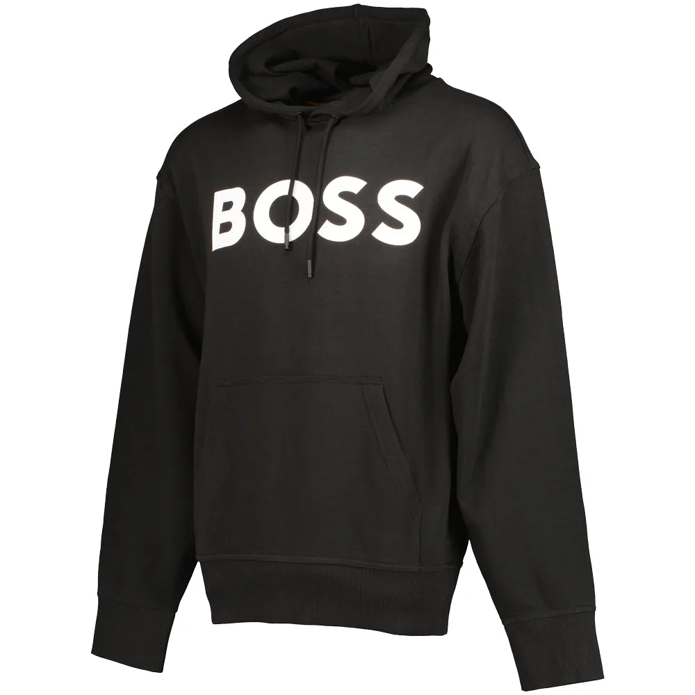 French Terry Logo Print Hoodie
