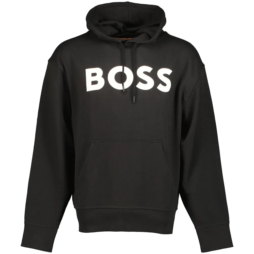 French Terry Logo Print Hoodie