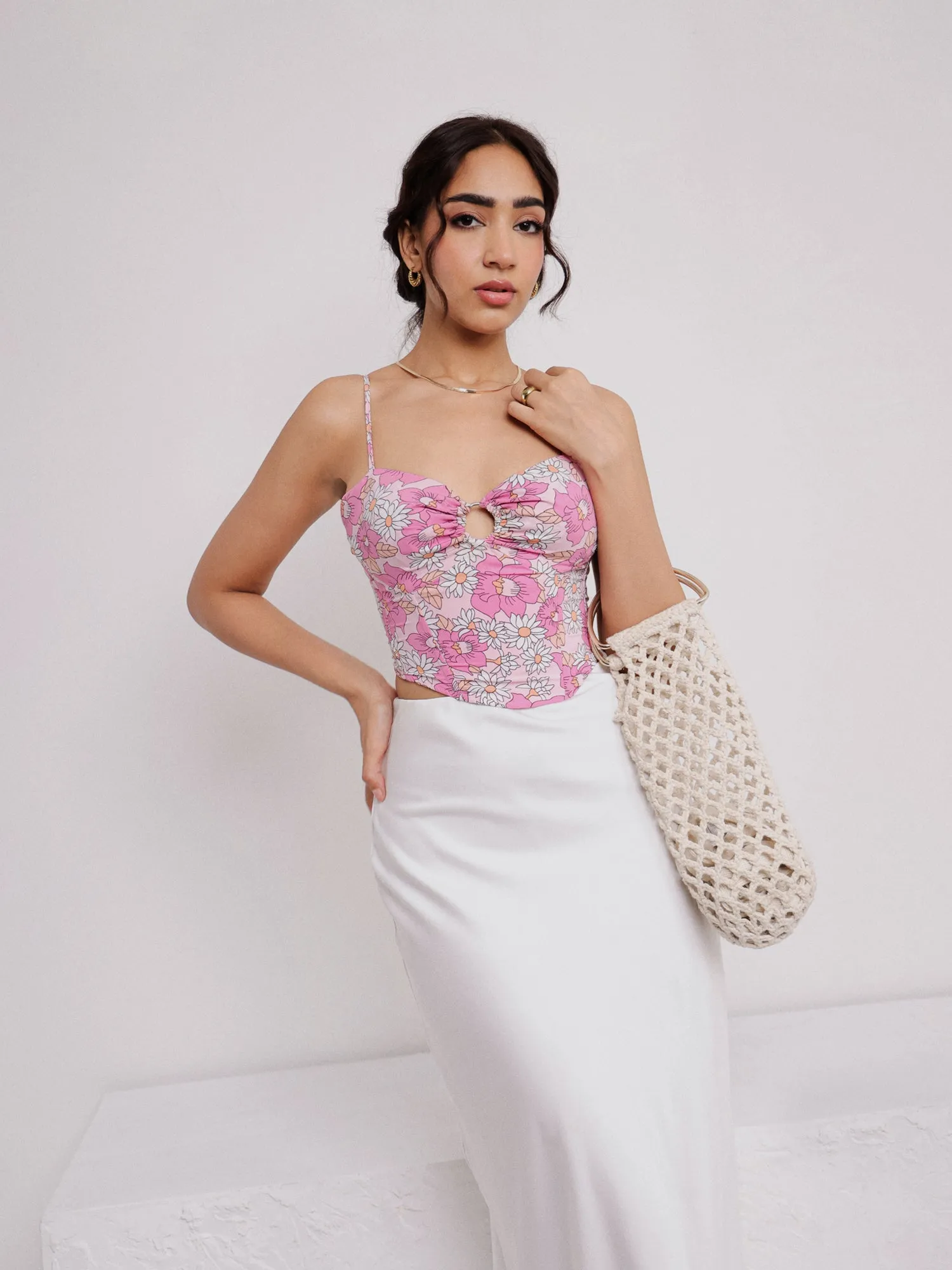 Front Ring Detailed Printed Top