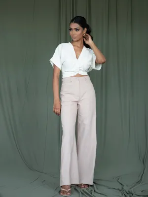 Front Twisted Crop Top