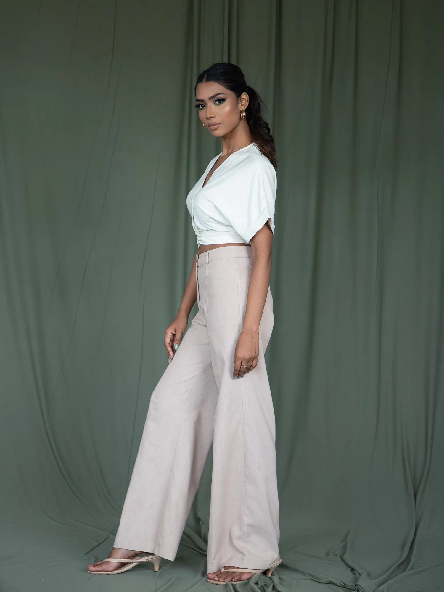 Front Twisted Crop Top