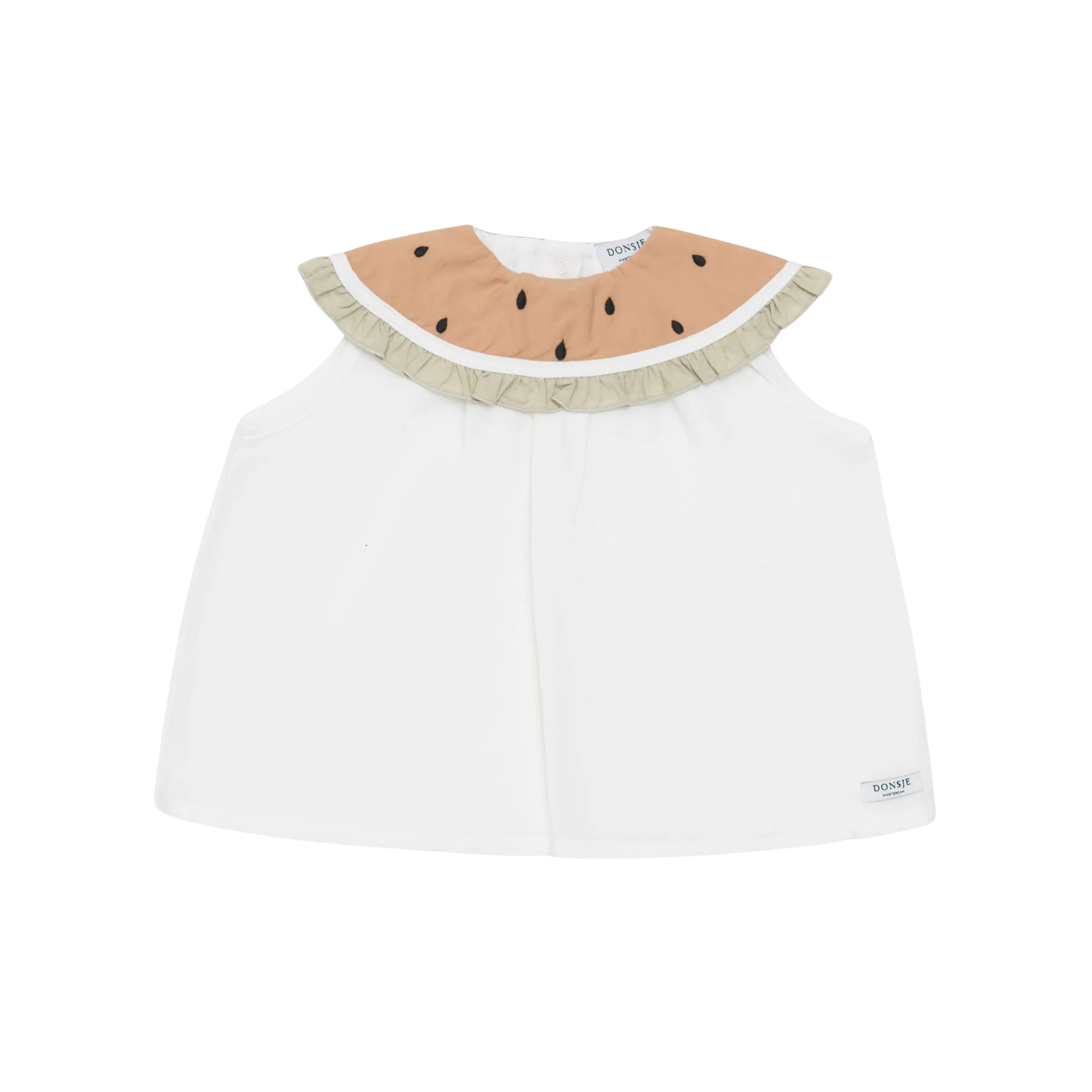 Frutys Blouse | Watermelon | Crispy White