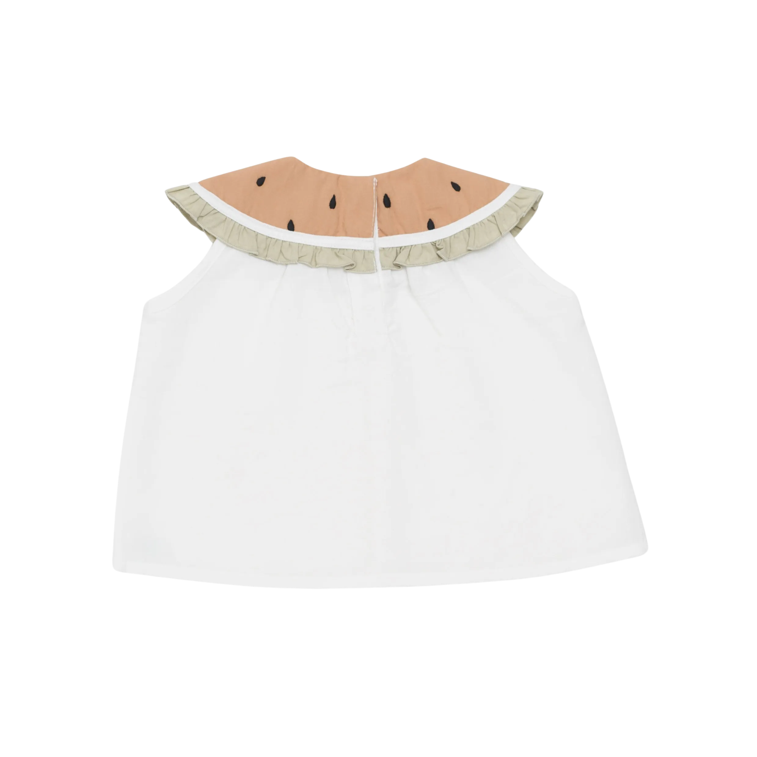 Frutys Blouse | Watermelon | Crispy White