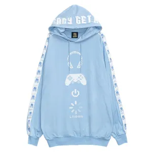 Gaming 8bit Sleeve Line Hoodie