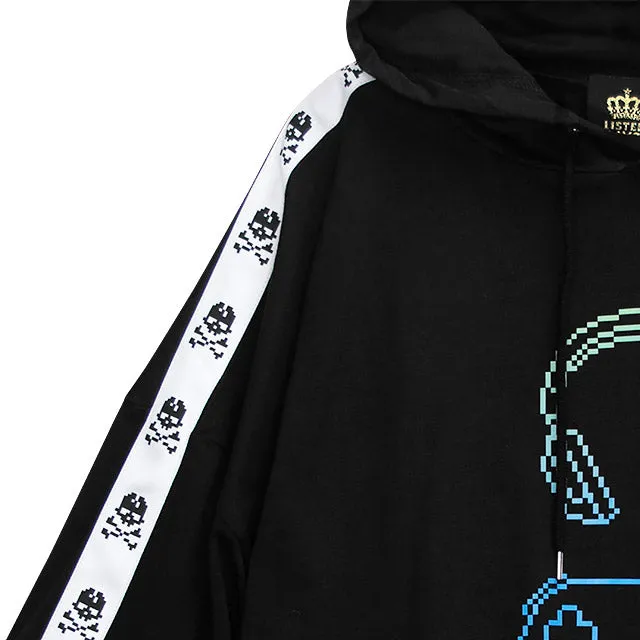 Gaming 8bit Sleeve Line Hoodie
