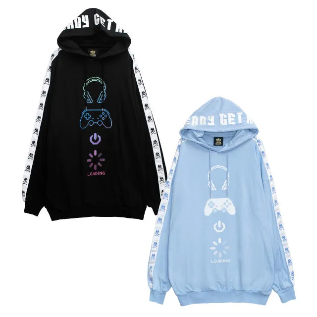 Gaming 8bit Sleeve Line Hoodie