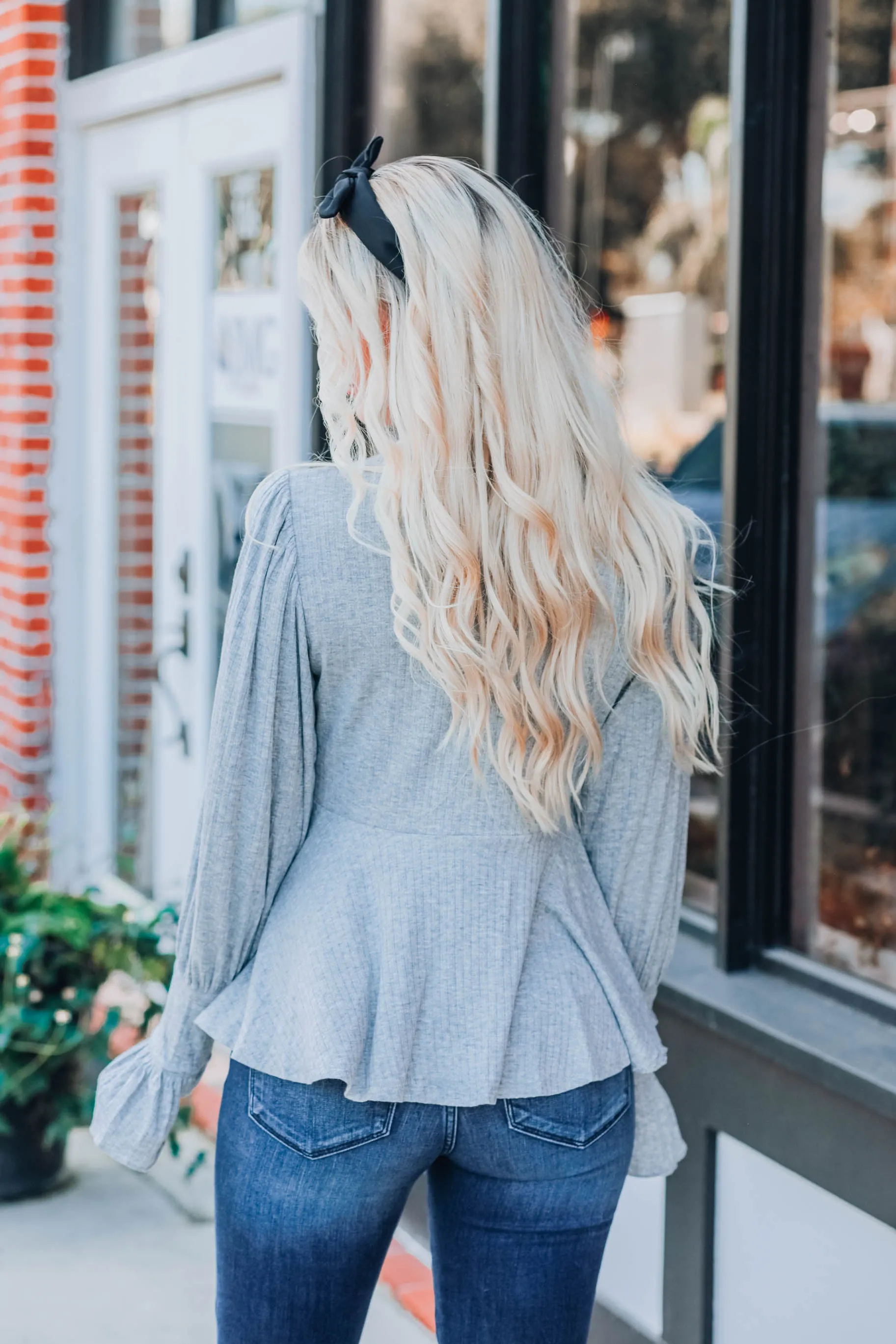 Genevieve Dainty Top - Grey