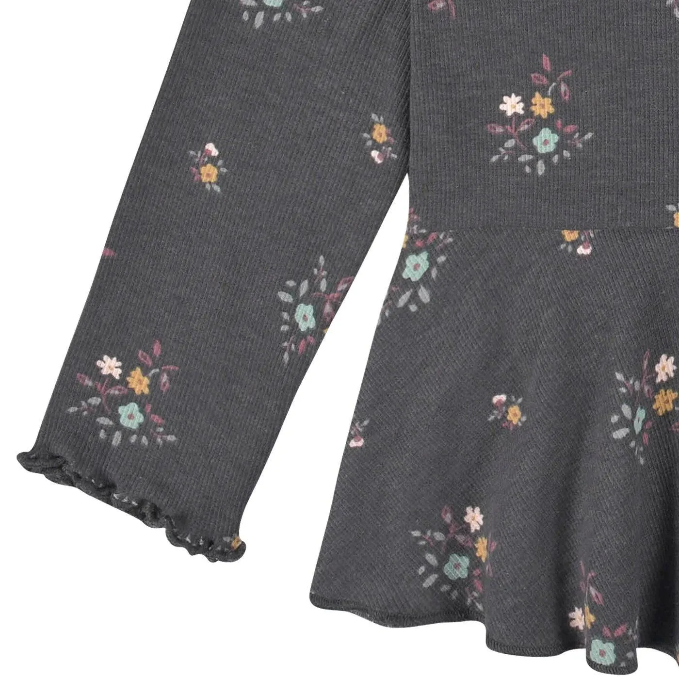 Gerber 2-Pack Baby Girls Yellow Floral Peplum Tops (12-24m)