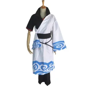 Gintama Silver Soul Gintoki Sakata Cosplay Costume Kimono