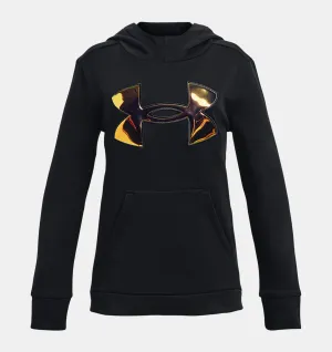 Girls' Armour Fleece Iridescent Big Logo Hoodie